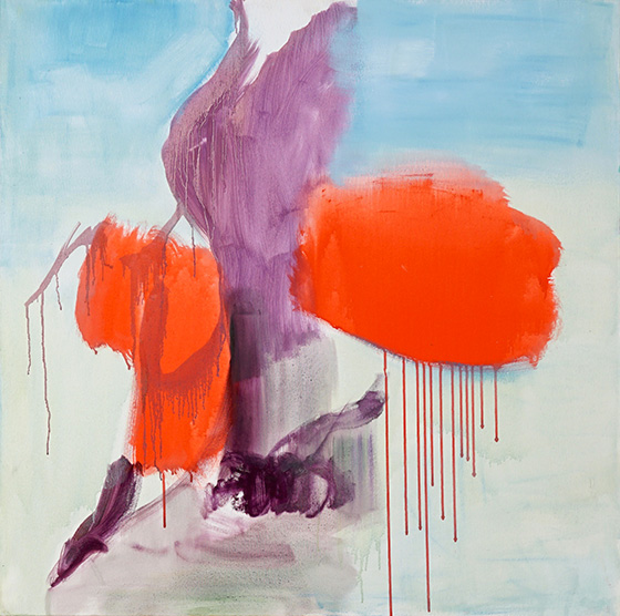 Donna 90x90cm acrilic and oil on canvas 2016